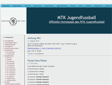 Tablet Screenshot of mtk-jugendfussball.de